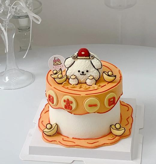 日富一日发财小动物手绘卡通蛋糕-低糖处理无添加 商品图1
