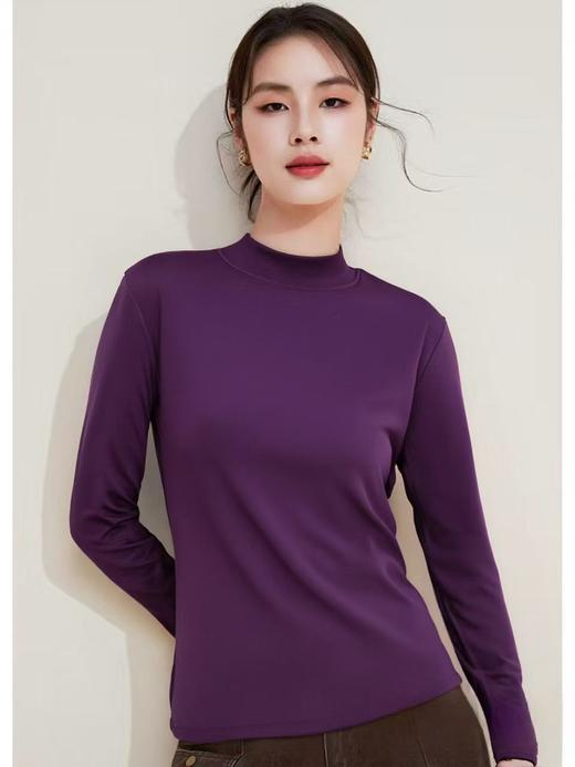 【2025王炸爆款】这也太好穿了吧！！半高领高级感打底衫02882-喜出 商品图5