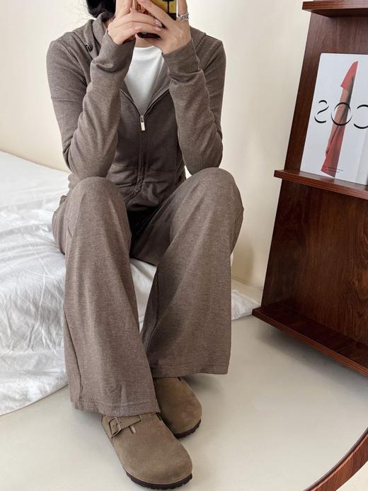 Athflow风连帽外套+阔腿裤针织套装 商品图11