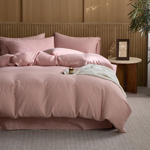 【特价处理】【全棉双层纱四件套】拼色款双层纱四件套三件套长绒棉纯色套件 商品图5