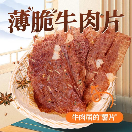 康新牧场 内蒙古 牛肉脆片 超薄香脆 草原特产 牛脆脆100g 商品图0