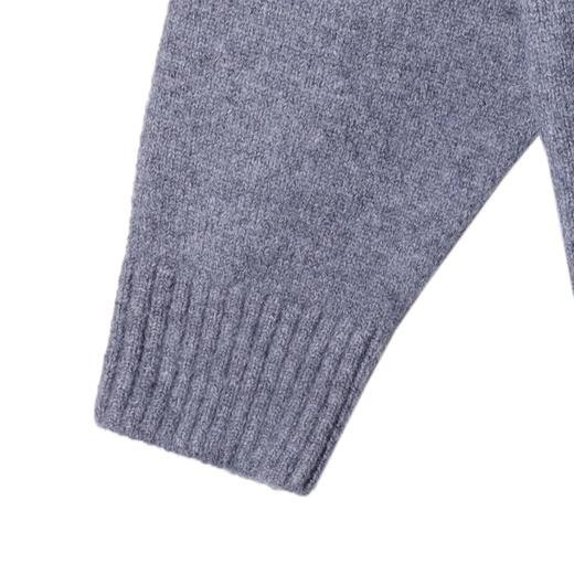 28868SDSA男士秋冬新款痞帅男装潮牌纯色纽扣开衫针织衫百搭圆领毛衣 商品图3