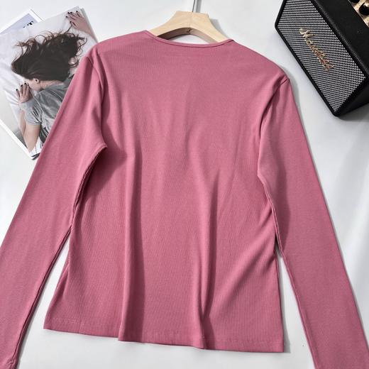 isabelle marran伊莎贝尔优可丝早秋树莓粉气质针织衫JS3692836 商品图7