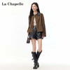 会员福利【官网1k+高端品质 非常重磅】拉夏贝尔/La Chapelle巴恩风上衣秋季复古风D字环翻盖口袋外套 商品缩略图4