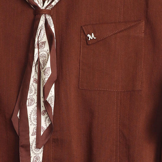 25秋冬休闲飘带百搭衬衫25Q610-2203 商品图2