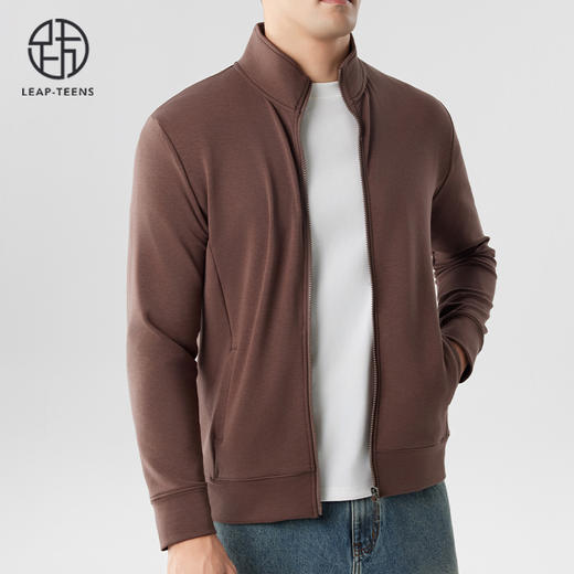 跃牌【砂洗空气层系列】男砂洗拉链立领外套M11Z1 商品图7