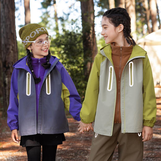 babybody儿童冲锋衣春秋2025新款男童连帽女童三防秋季三合一外套 商品图3