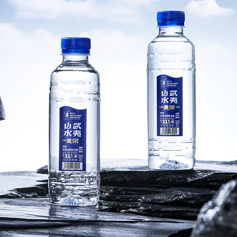 武夷山水灵泉380ml*24瓶整件小瓶装水饮用水泡茶水
