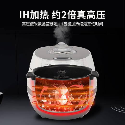 福库（CUCKOO）3L/5L小白贝韩国原装进口电饭煲IH电磁加热智能预约自动洗涤多功能语音2.0高压电饭锅电器不粘锅电炖锅 商品图5