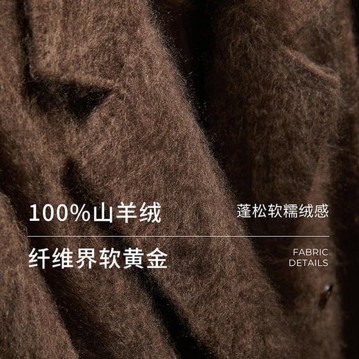棉仓367666016-全羊绒气场翻驳领长款大衣 商品图2