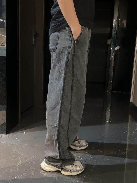 纯原单情侣款 超轻舒适洗水阔腿牛仔裤 商品图7