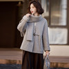 双面羊毛大衣，新中式国风减龄羊毛呢子外套HR-ZYQQ50 商品缩略图0