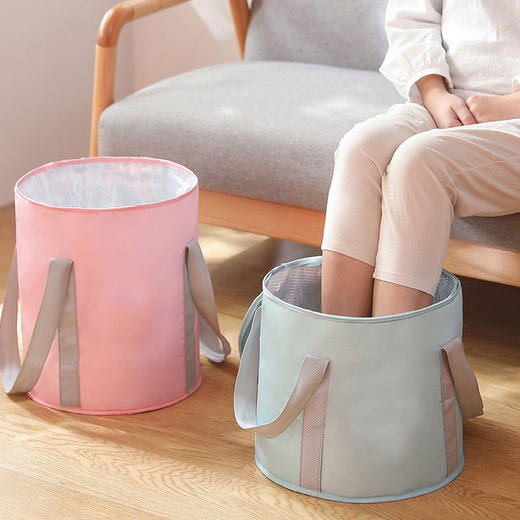 泡脚桶折叠便携家用保暖加高过膝过小腿可折叠宿舍洗脚桶泡脚袋 商品图3