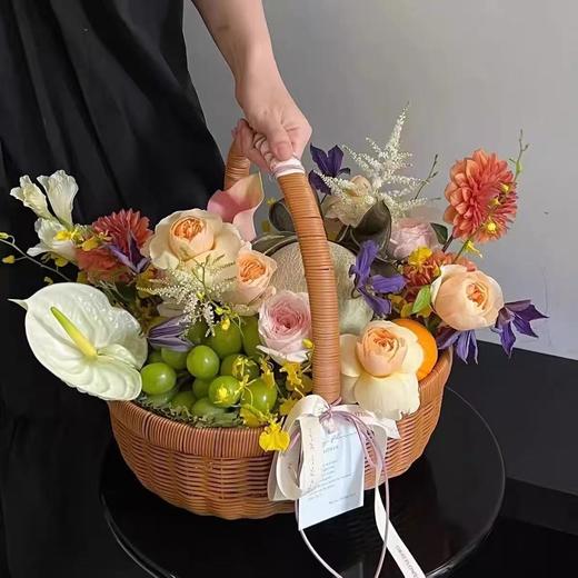 藤编水果/鸡蛋花篮（套二） 商品图0