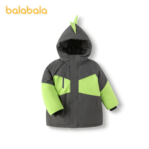 巴拉巴拉童装儿童羽绒服男童冬连帽恐龙造型外套上衣舒适户外潮款 商品图4