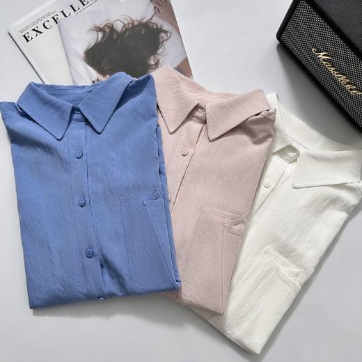 isabelle marran伊莎贝尔秋季设计感不规则口袋垂感长袖衬衫JS3692822 商品图2