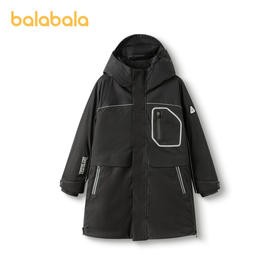 【lab系列】巴拉巴拉童装儿童鹅绒羽绒服冬季长款外套加厚男童暖