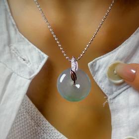 18K金镶嵌翡翠平安（年货节特价）