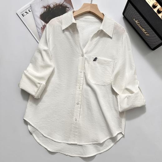 isabelle marran伊莎贝尔秋季气质翻折V领重工刺绣衬衫JS3693004 商品图0