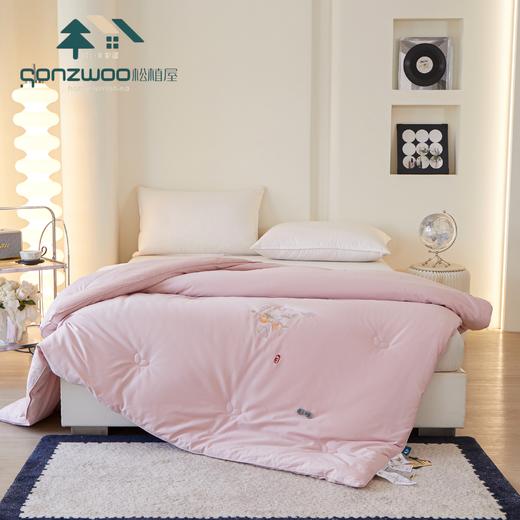 松植屋新款双人柿柿如意秋冬蚕丝被国风刺绣+盘扣设计 寓意幸福绵长、事事如意 商品图3