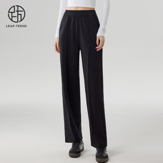 跃牌【砂洗空气层系列】女砂洗直筒长裤W11K1 商品图7