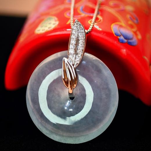 18K金镶嵌翡翠平安（年货节特价） 商品图3