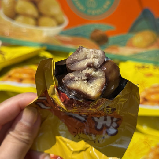 【即食油栗仁/板栗纯仁】最新日期，独立真空包装，办公室补充能量必备，这款不齁甜，板栗味正甘甜不噎人 商品图5