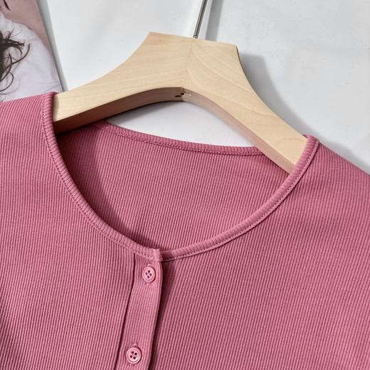 isabelle marran伊莎贝尔优可丝早秋树莓粉气质针织衫JS3692836 商品图5