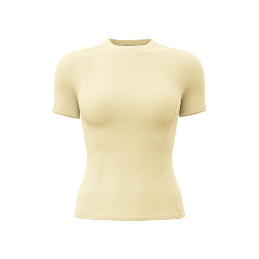 跃牌【瑜堂系列】薄款运动紧身瑜伽服短袖上衣女跑步健身t恤MTDX40 商品图3