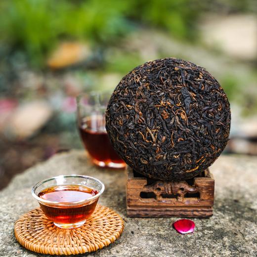 【整件8团】【龙团贡茶困鹿山熟茶】2022年头春头采云南普洱茶熟茶团茶礼盒装与茶农强强联合良心好茶500g/团 商品图7