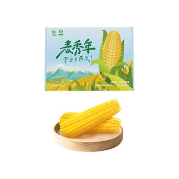 麦秀年早安大苞米东北黄糯玉米2.4斤200g*6穗软糯香甜真空家庭装早餐 /粮油调味 /杂粮 /谷米类 商品图1