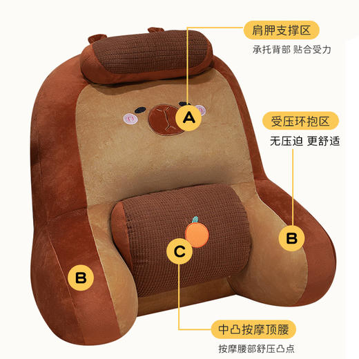 自然醒卡通护颈垫多功能腰靠枕QYL 商品图2