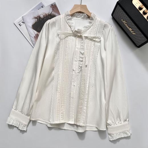 CE家isabelle marran伊莎贝尔法式重工别致花边系带衬衫JS3693012 商品图0
