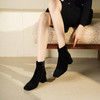 Westory2025年冬季羊京编织方头中跟百搭老钱风短靴S25DS85831 商品缩略图6