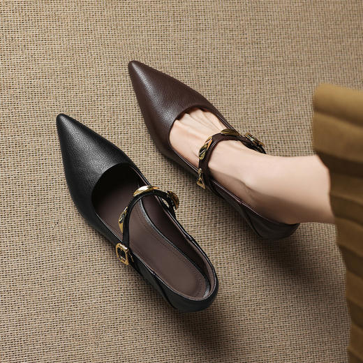 【预售5天】法式小猫跟单鞋，细跟尖头高跟鞋气质不累脚玛丽珍鞋JLY&18-772 商品图2