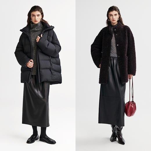 棉仓366617002-PU抽绳半裙 商品图4