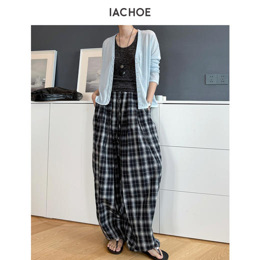 棉仓3661518012-随性格子裤 商品图2