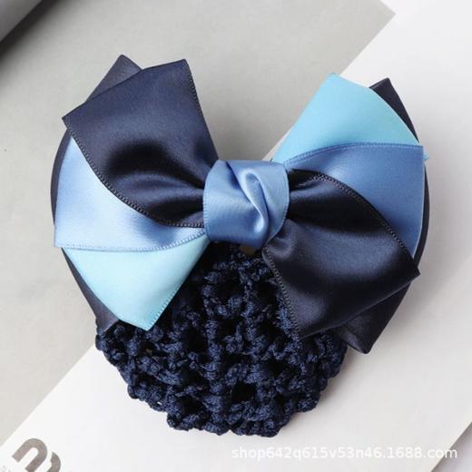 头花女职业护士空姐银行上班盘发饰品大人气质发网韩国蝴蝶结网兜 商品图13