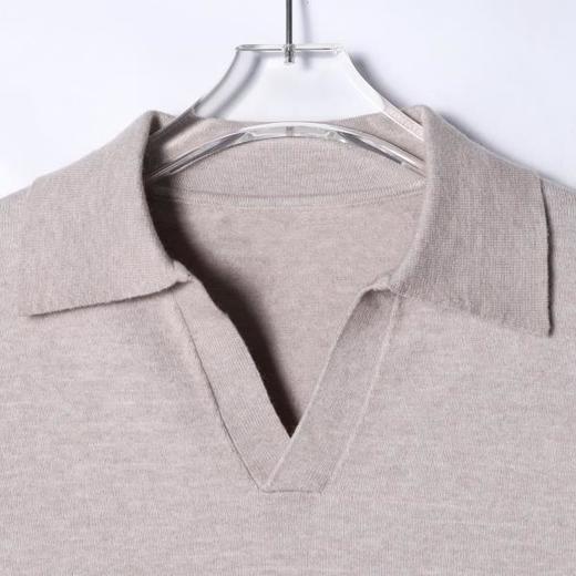 M3322SDSA男士秋冬新款痞帅男装潮牌纯色海鸥领针织衫百搭时尚套头毛衣 商品图2