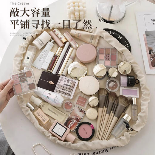 化妆包女大容量2025新款便携式懒人旅行收纳抽绳出差洗漱包一片式 商品图2