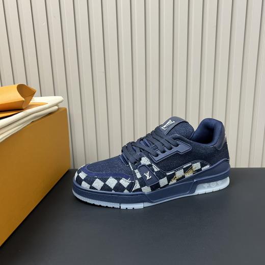 25年秋冬新款牛仔丹宁鞋面男士系带休闲鞋板鞋 商品图0