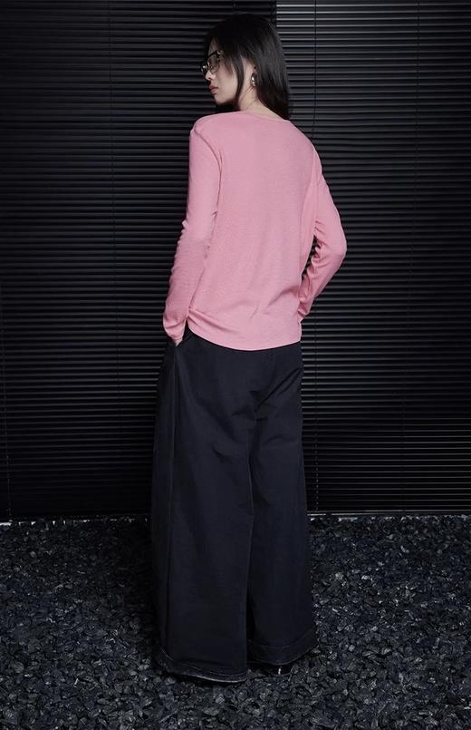 isabelle marran伊莎贝尔优可丝早秋树莓粉气质针织衫JS3692836 商品图1