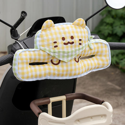 自然醒方巾格子喵儿童防撞垫QYL 商品图11