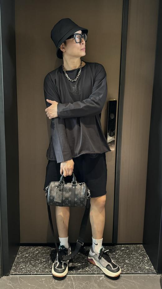 驴家限量款keepall黑花nano斜跨包 商品图3