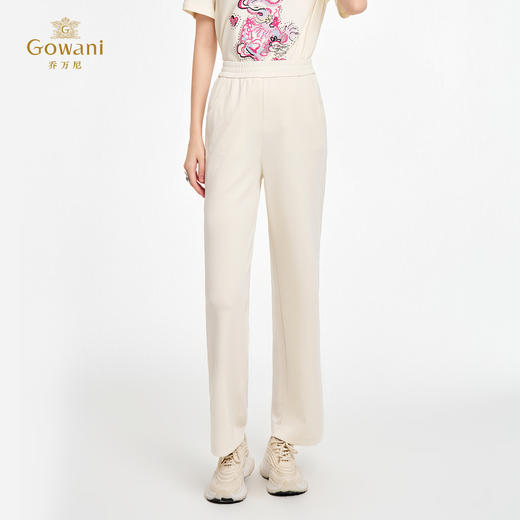 乔万尼新品云朵感休闲垂坠感直筒裤ED2F527 商品图1