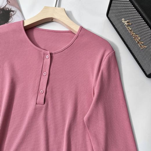 isabelle marran伊莎贝尔优可丝早秋树莓粉气质针织衫JS3692836 商品图4