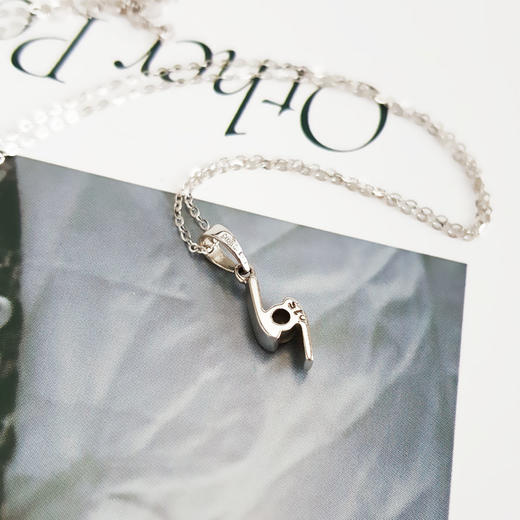 【天然正品】PT900铂金简约时尚款0.15ct钻石吊坠项链300825NJS24 现售价：1480特价！ 商品图5