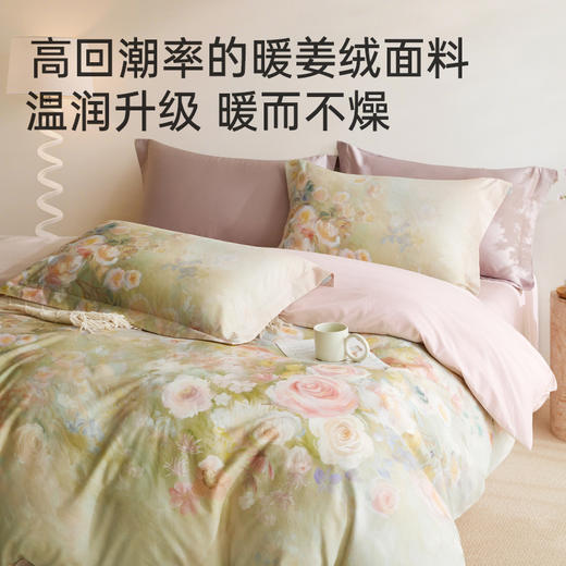 臻品暖姜绒抗菌磨毛四件套(嫣然一夏) 商品图4