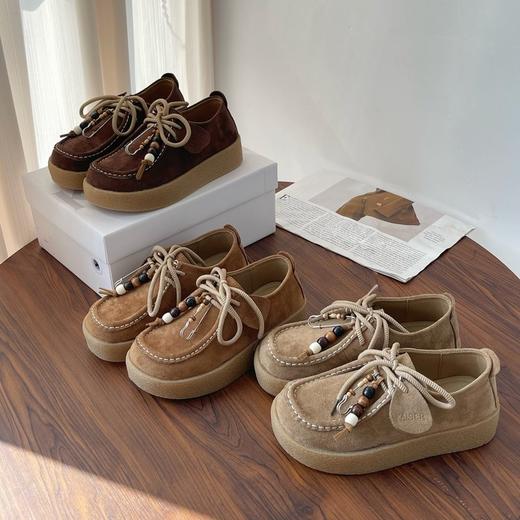 凯撒KAISER 巴恩风厚底袋鼠鞋 慵懒松弛 复古百搭 KS1016 商品图1