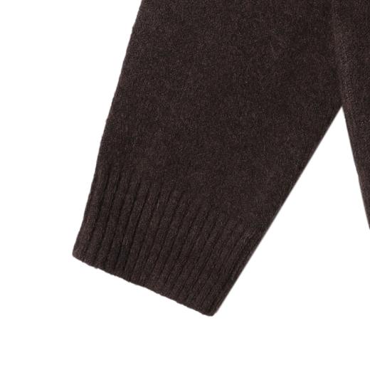 SDSA男士秋冬新款痞帅男装潮牌针织衫V领立体花朵装饰开衫毛衣 商品图3